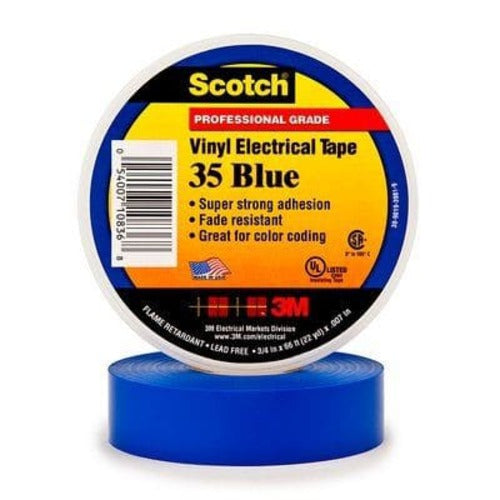 3M Vinyl Color Coding Electrical Tape 3/4" X 66'