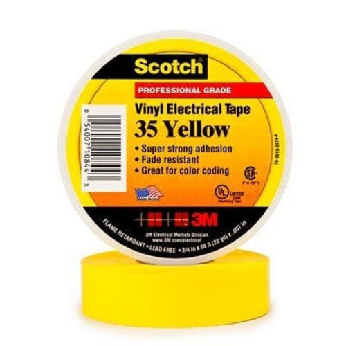 3M Vinyl Color Coding Electrical Tape 3/4" X 66'