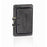 Leviton Manufacturing Company Outlet Box, Flip Lid, Single Decora-Black