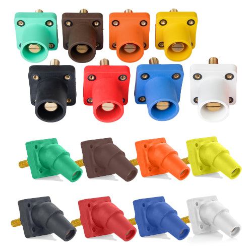 #6 - 4/0 AWG Panel Mounting Camlock (Set of 5) - Threaded Post