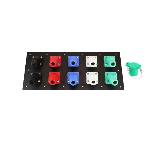 800 Amp Female Double Set Screw 10 Position CAM Lock Panel