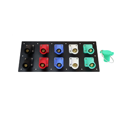 Non-Metallic 800 Amp Male Double Set Screw 10 Position CAM Lock Panel