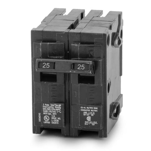 Siemens Miniature ITE Circuit Breakers, QP Push On 20A - 60A, 1P - 3P, 10 KAIC