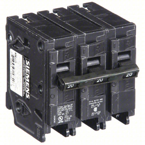 Siemens Miniature ITE Circuit Breakers, QP Push On 20A - 60A, 1P - 3P, 10 KAIC