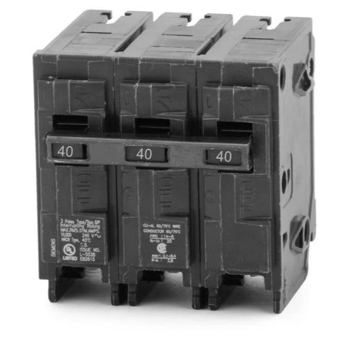 Siemens Miniature ITE Circuit Breakers, QP Push On 20A - 60A, 1P - 3P, 10 KAIC